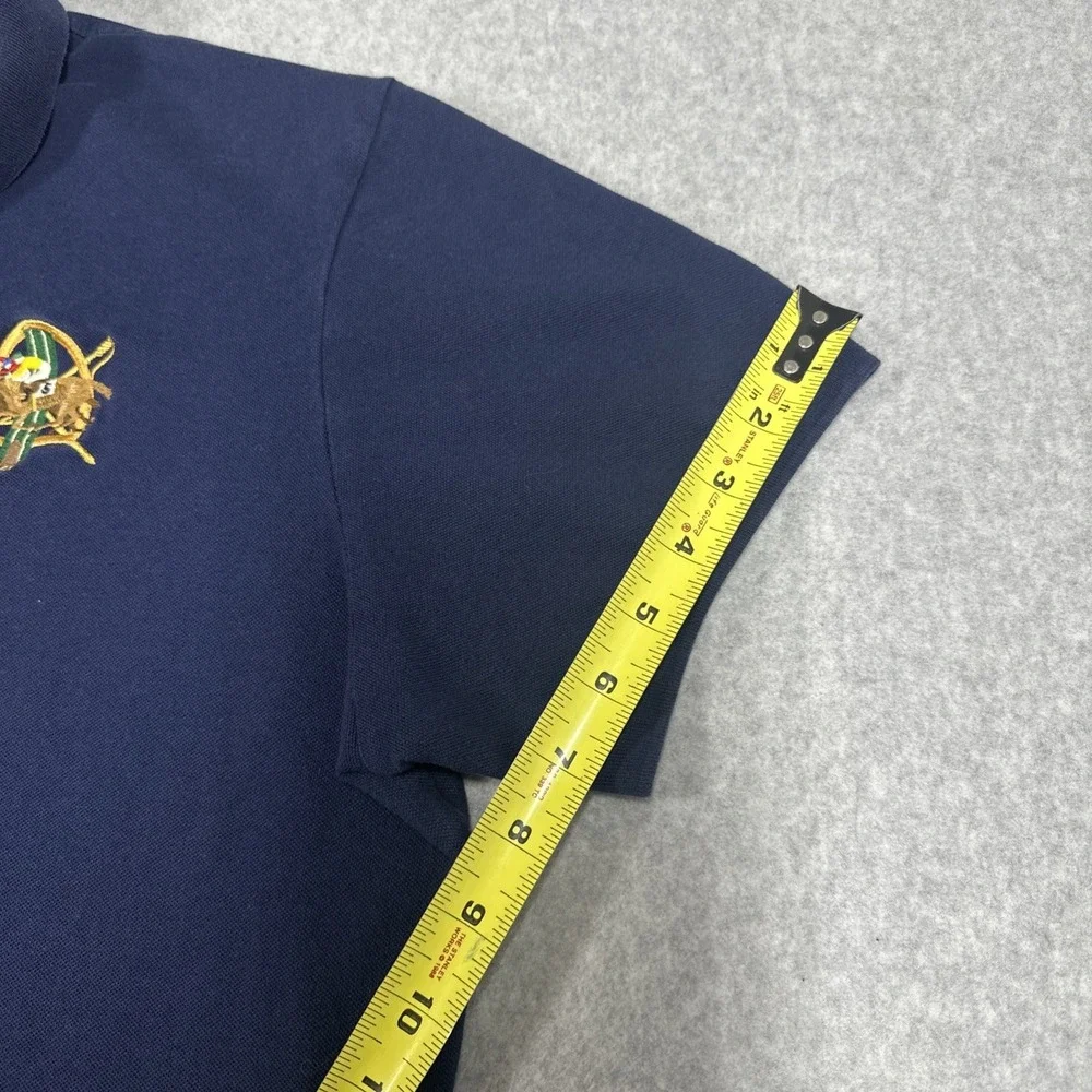 Polo Ralph Lauren Racehorse Embroidered Chest Patch Polo Shirt Men's XXL SS